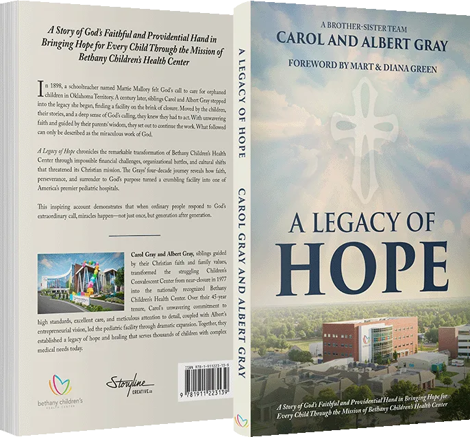 A Legacy of Hope by Carol Gray — book cover mockup