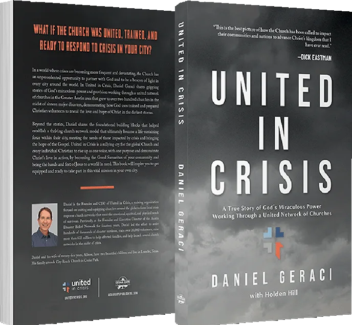United in Crisis by Daniel Geraci — book cover mockup