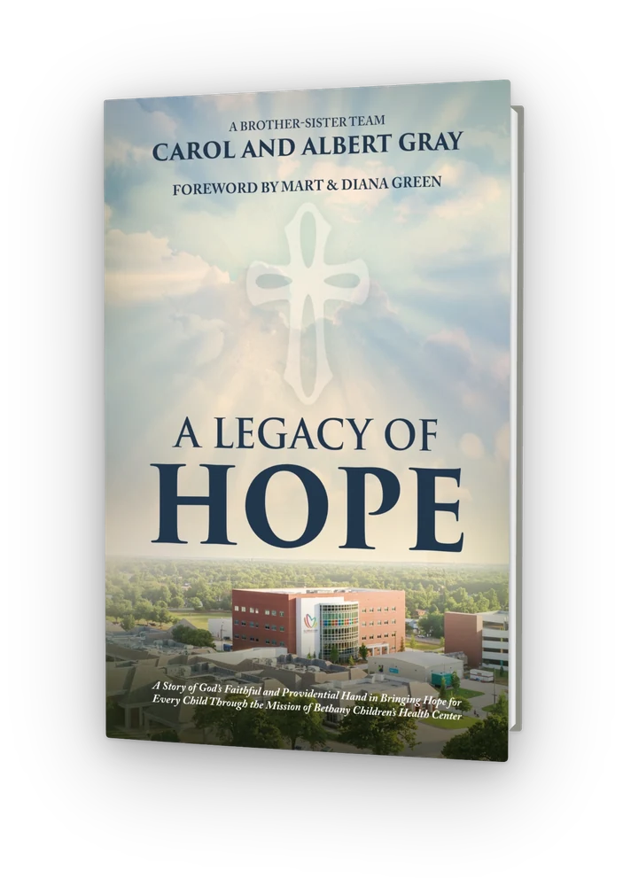 A Legacy of Hope by Carol Gray — book cover mockup