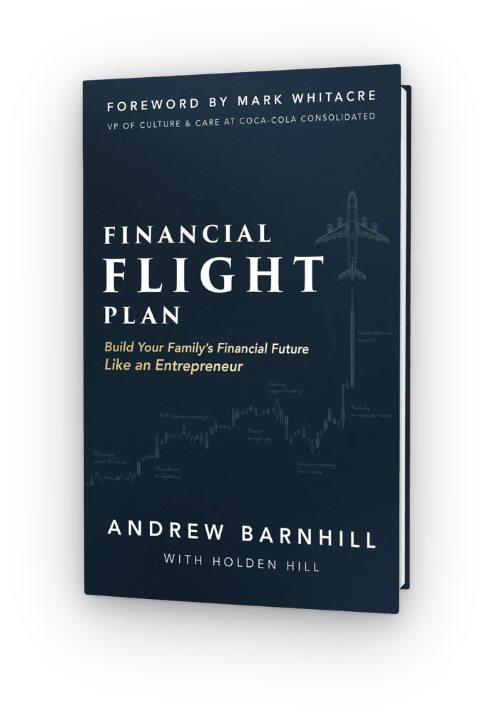 Financial Flight Plan by Andrew Barnhill — book cover mockup
