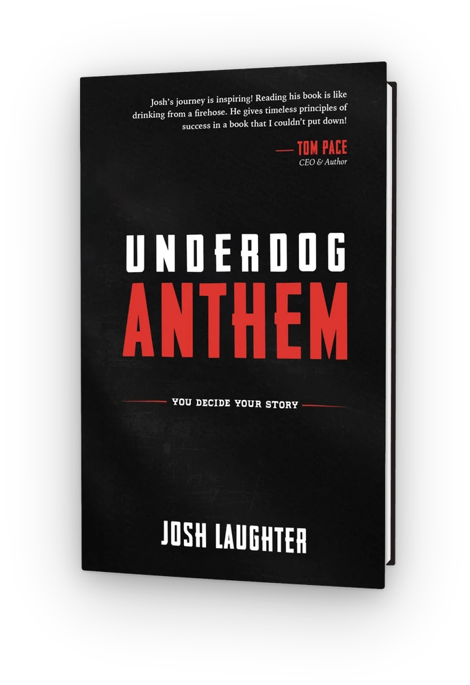 Underdog Anthem by Josh Laughter — book cover mockup