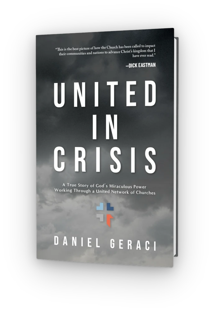 United in Crisis by Daniel Geraci — book cover mockup