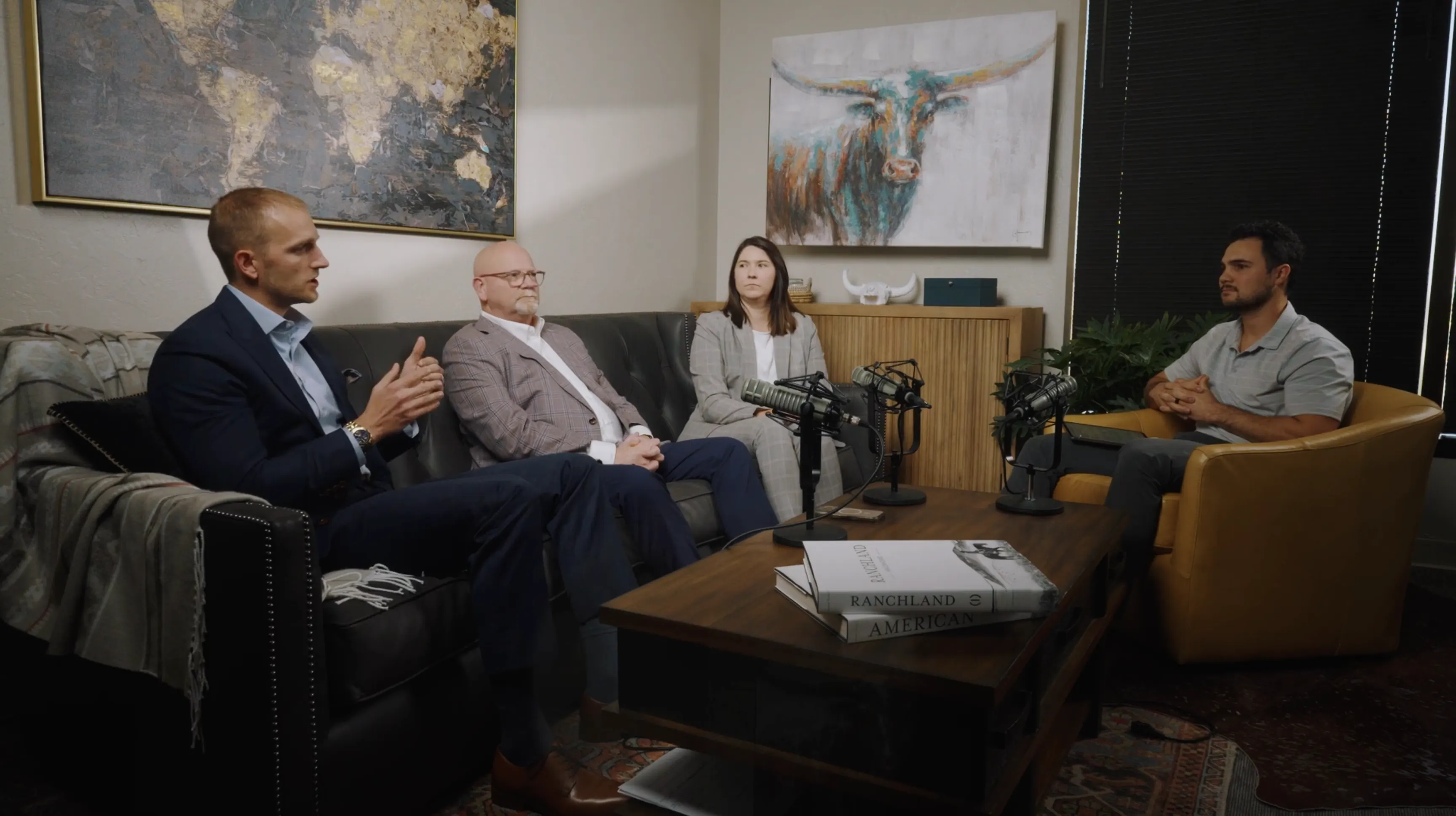 Legacy & Succession recording their podcast